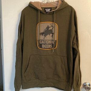 🤎🤎 Catchin’ Deers Men’s Logo Hooded Sweatshirt (size XL)